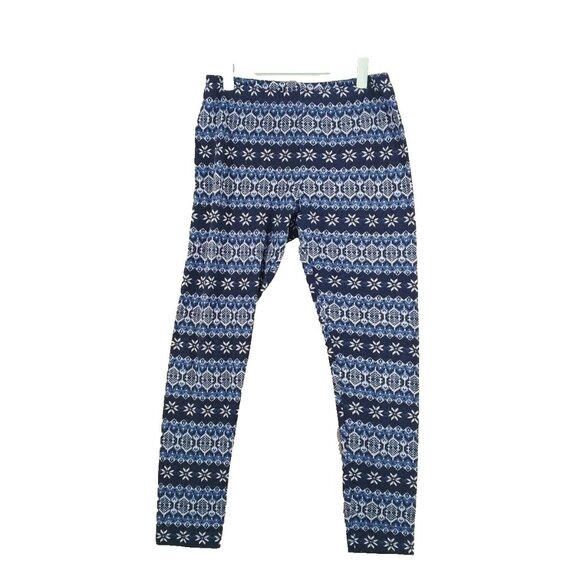 PINK REPUBLIC Holiday Legging Size XL(16-18)Geometric Floral Knit Casual - Picture 1 of 12